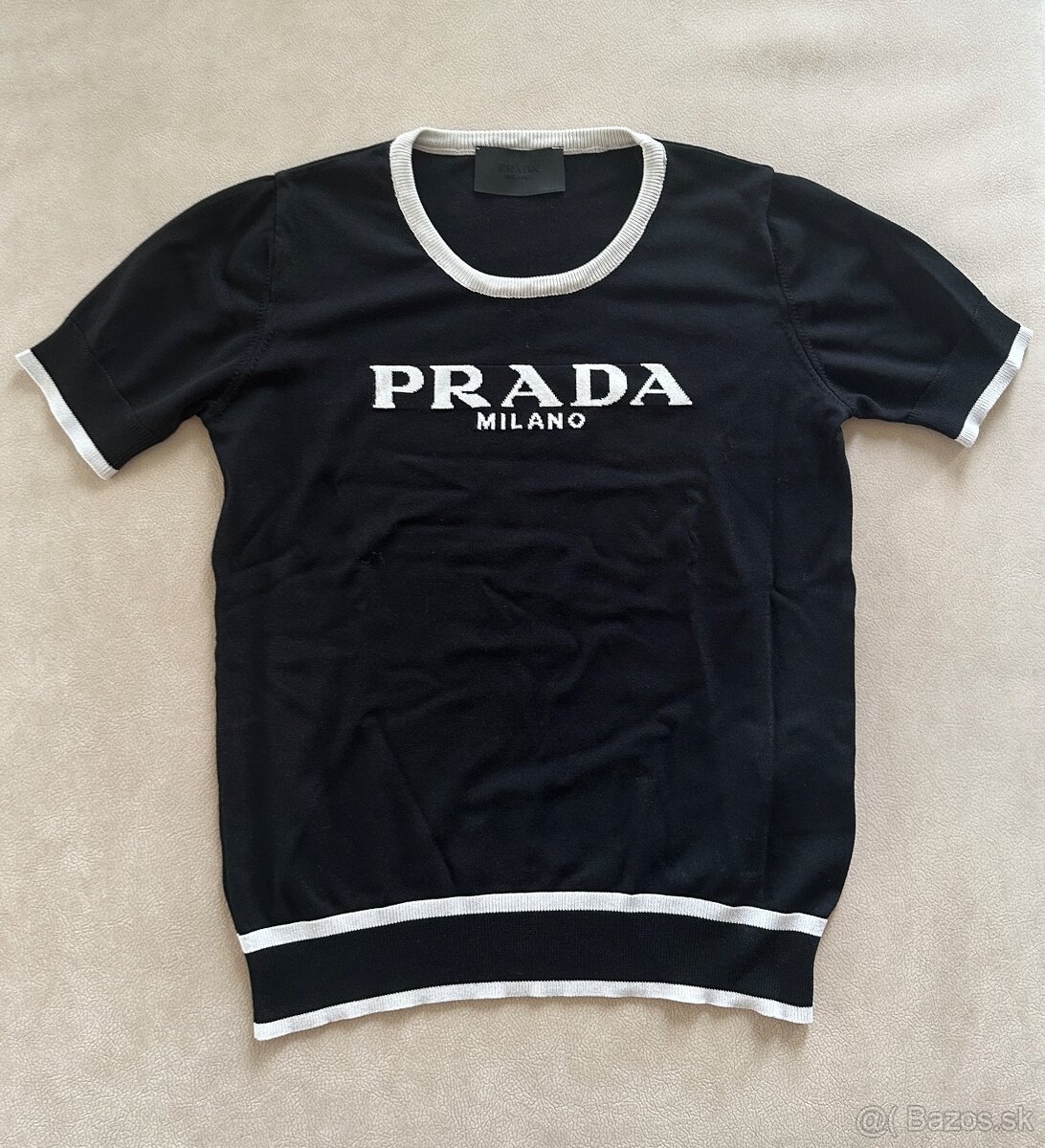 Prada dámsky svetrik s kratkym rukavom