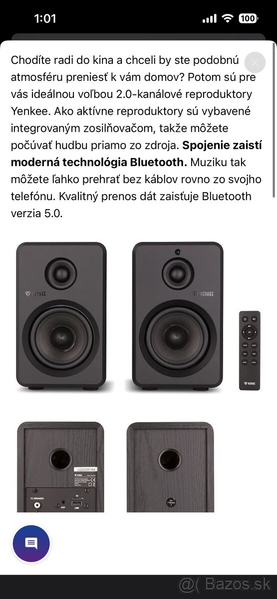 Reproduktory YENKEE YSP 2025 PC