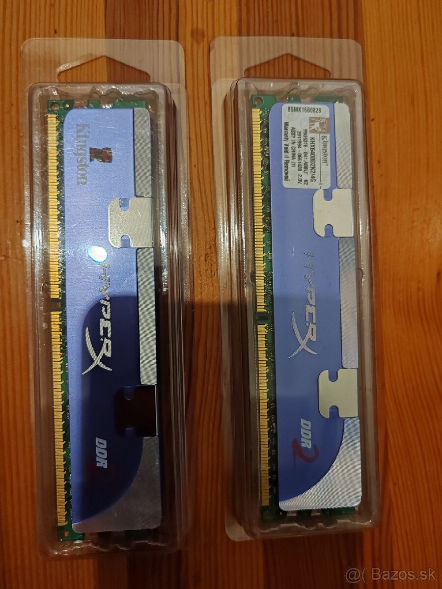 Predám pamäť RAM DDR2 2x2GB 800MHz
