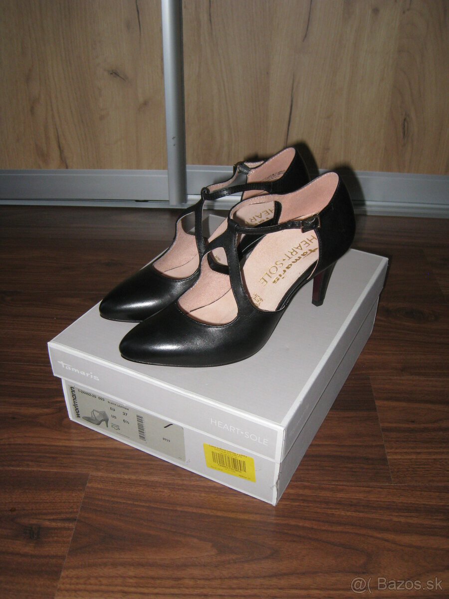 Dámske kožené lodičky Tamaris, č.37