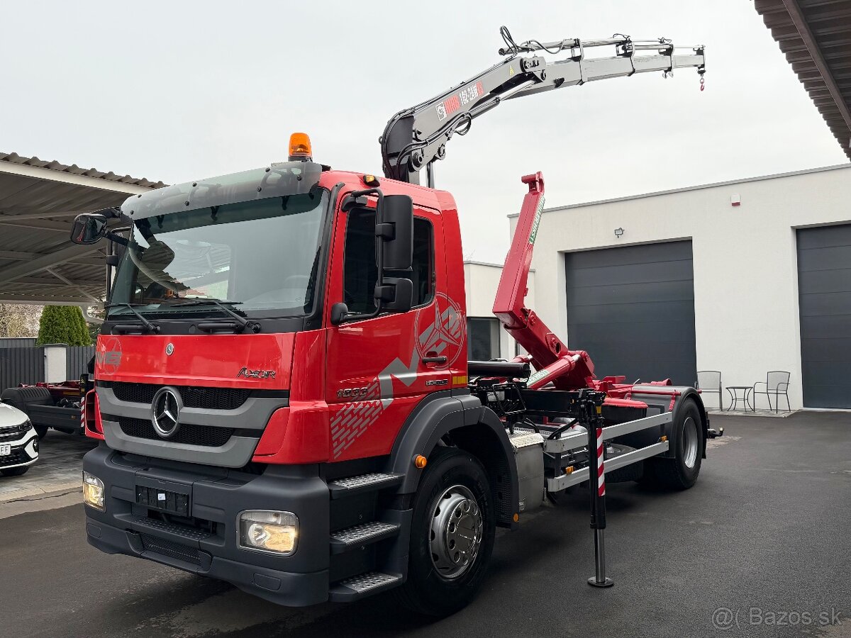 MERCEDES-BENZ AXOR 1833 HÁKOVÝ NOSIČ HYDRAULICKÁ RUKA HIAB