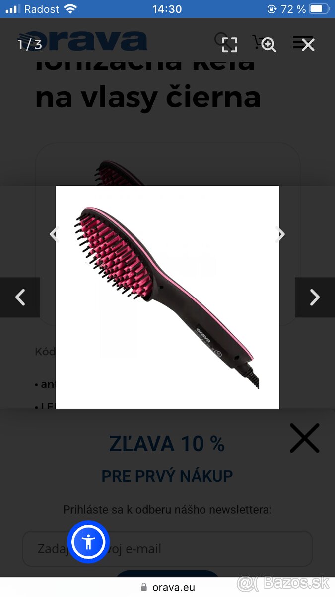 Žehliaca kefa zn. Orava