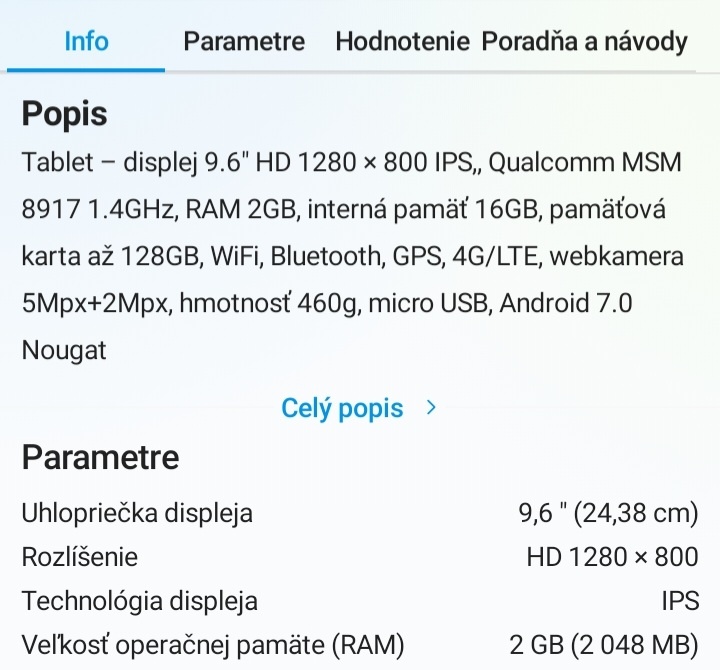 Tablet HUAWEI MediaPad T3 10, 128GB