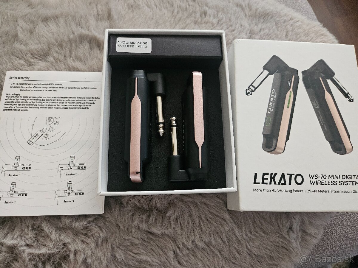 Bezdrotový gitarový systém LEKATO a HOISON