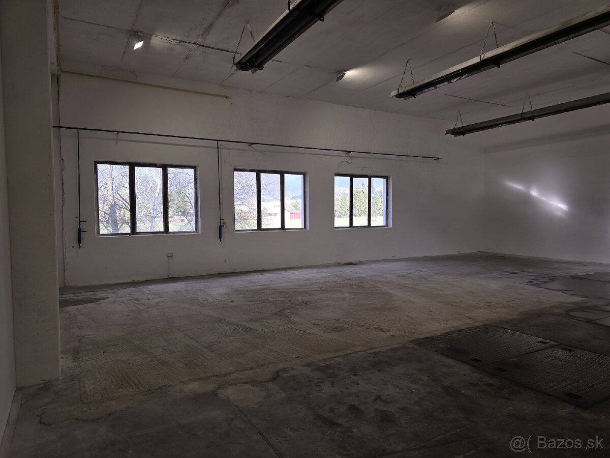 Ponúkam garáž + kanceláriu na prenajom 185 m²