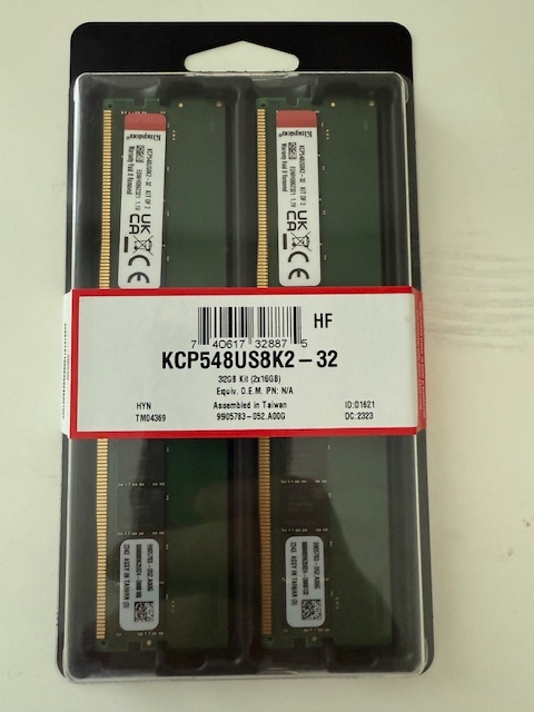 Nové neotvorené DDR5 kingston kcp548us8k2 32