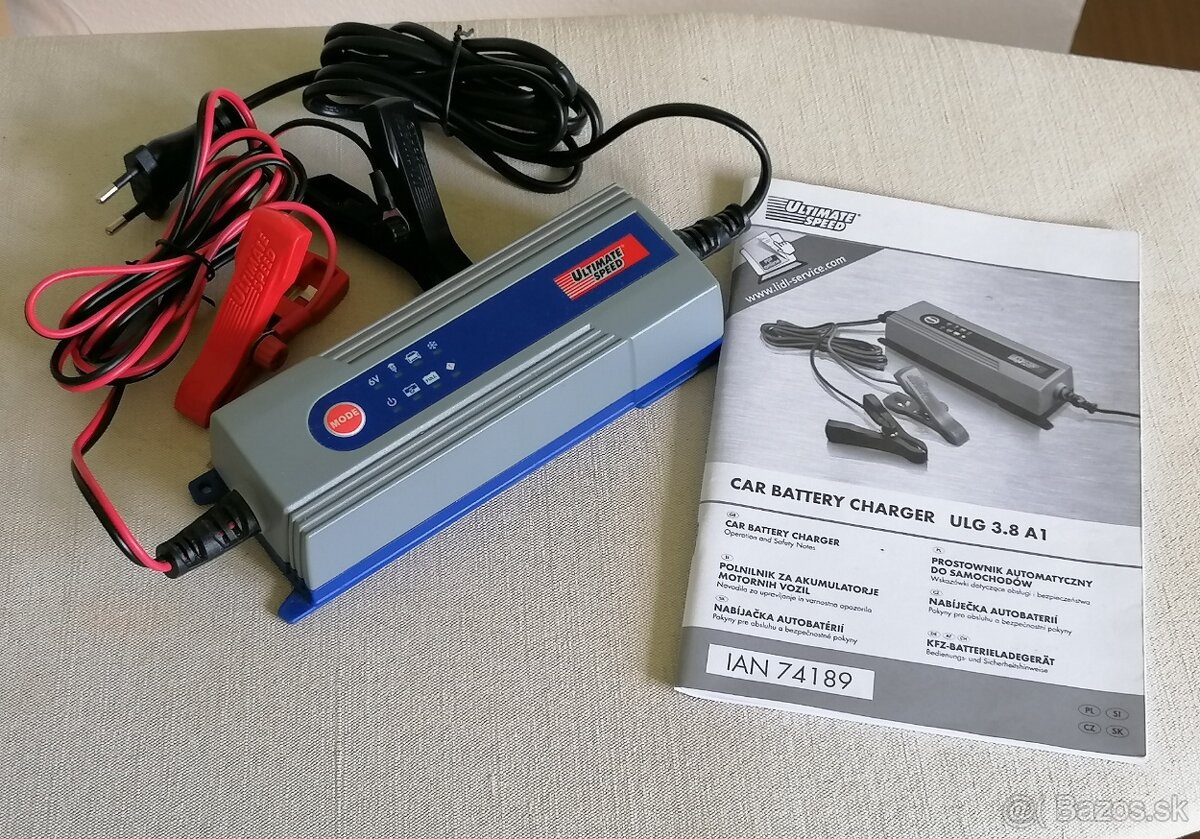 Nabíjačka 12V akumulátorov, autobatérií