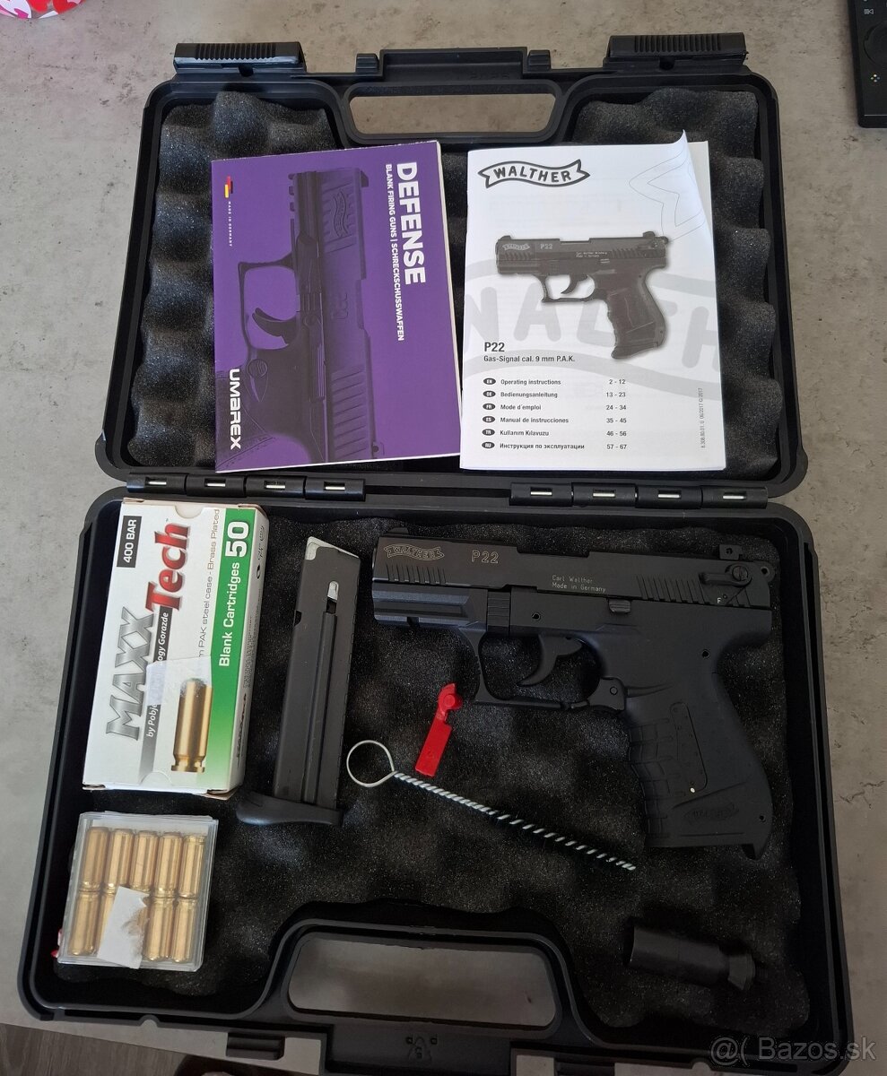 Plynový Walther P22 9mm