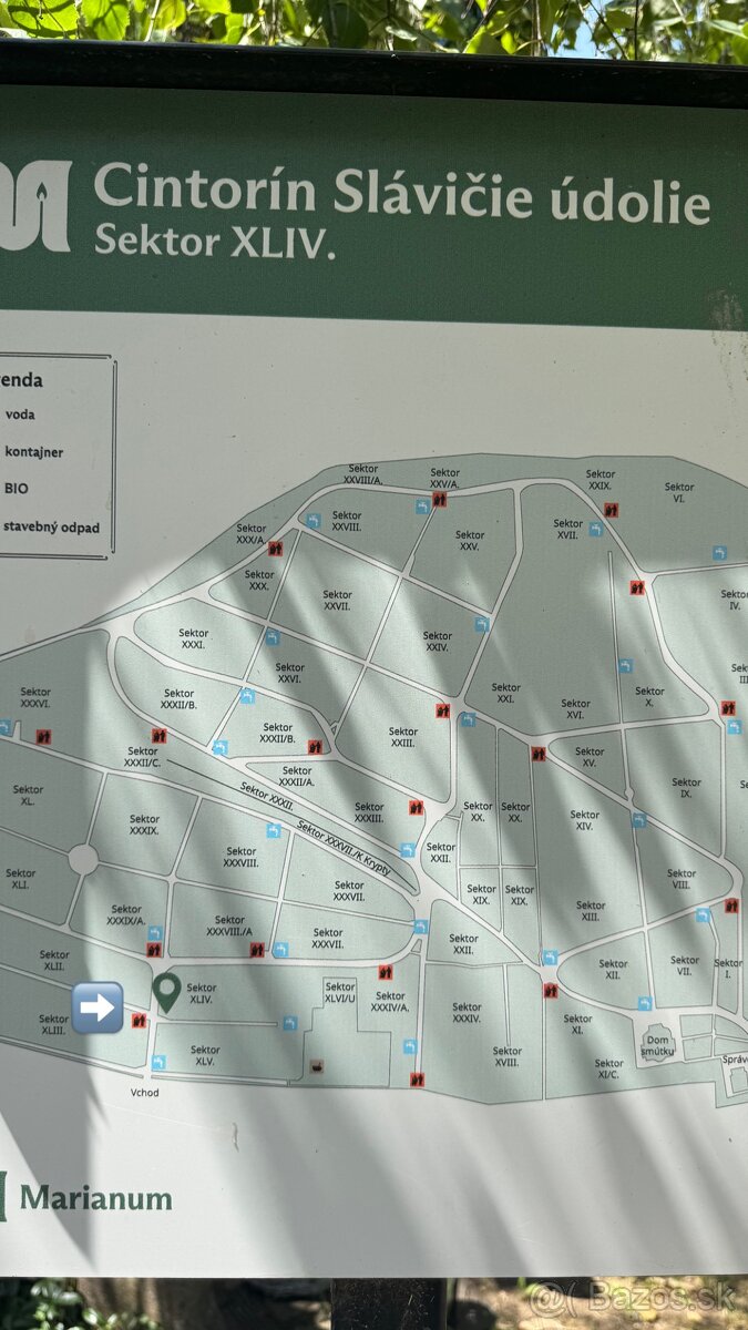 Odstúpenie 2 urnových miest – Slávičie údolie, Bratislava
