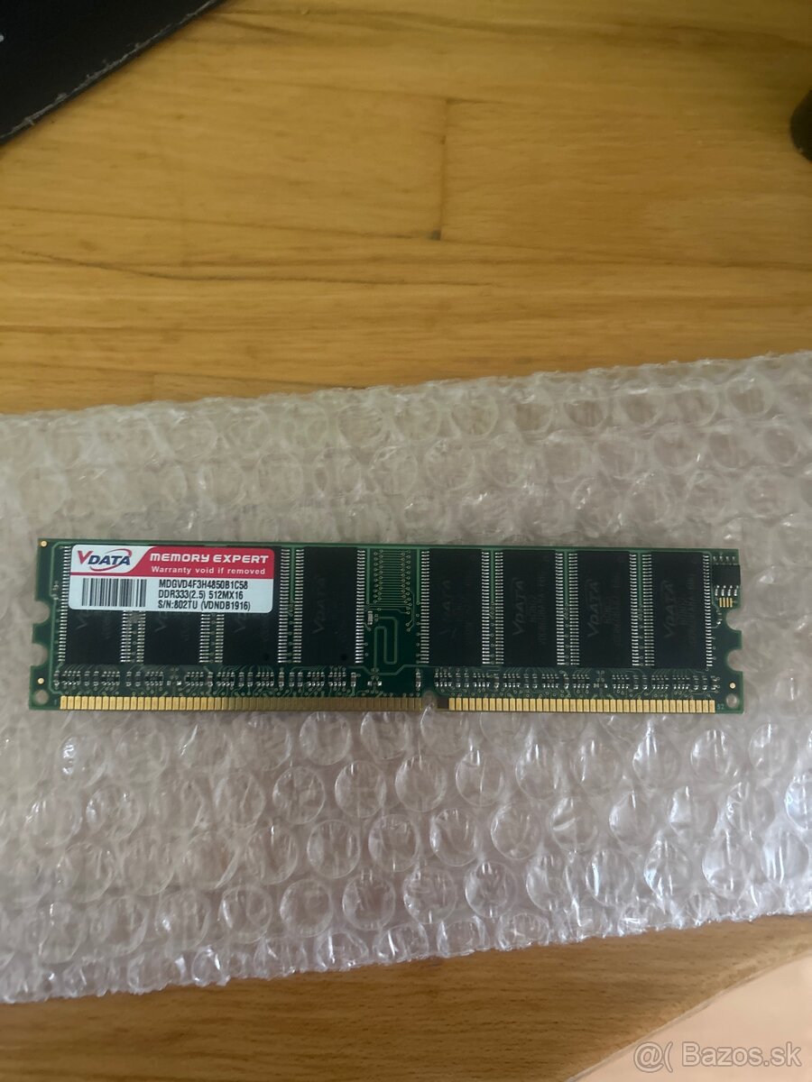RAM na počítač DDR1 512 MB 333 MHz