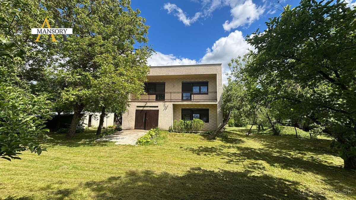 Na predaj 4-izbový rodinný dom na pozemku 4 182 m2