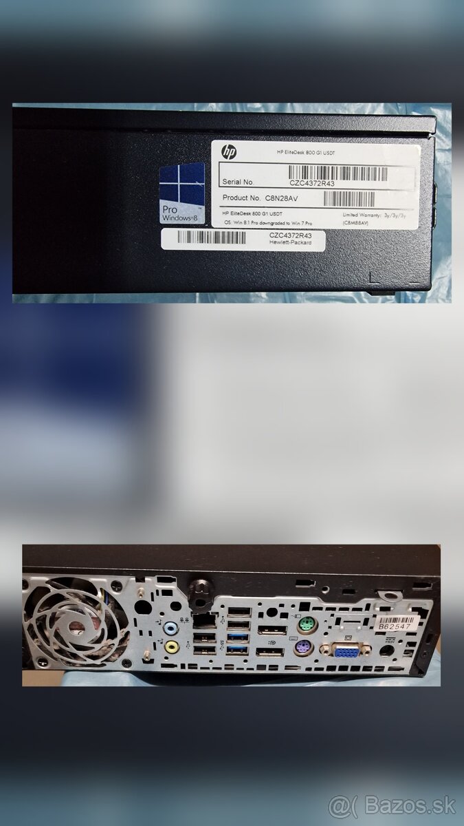 PC HP ELITEDESK 800 8GB / 256 SSD
