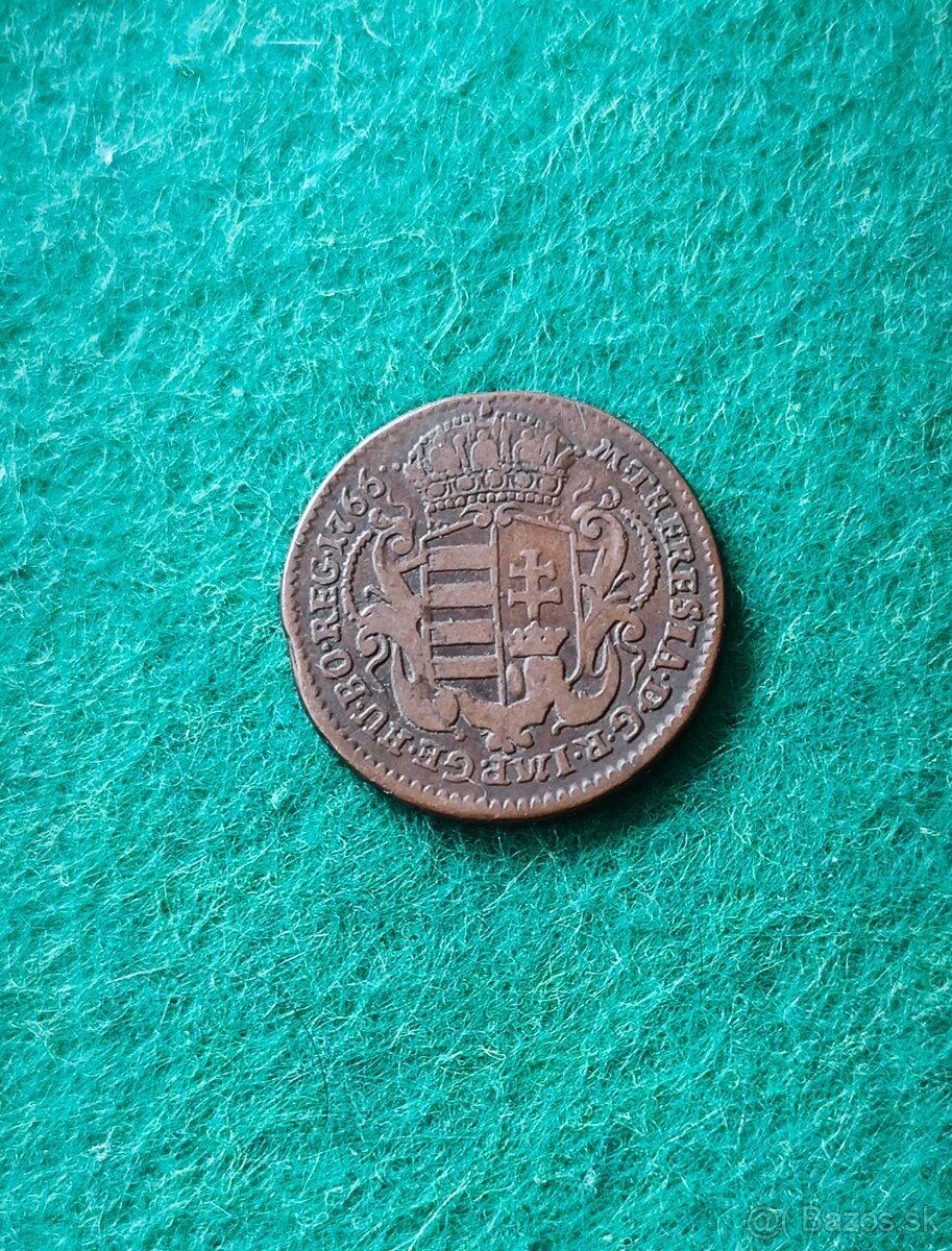 1 denár 1766, Mária Terézia