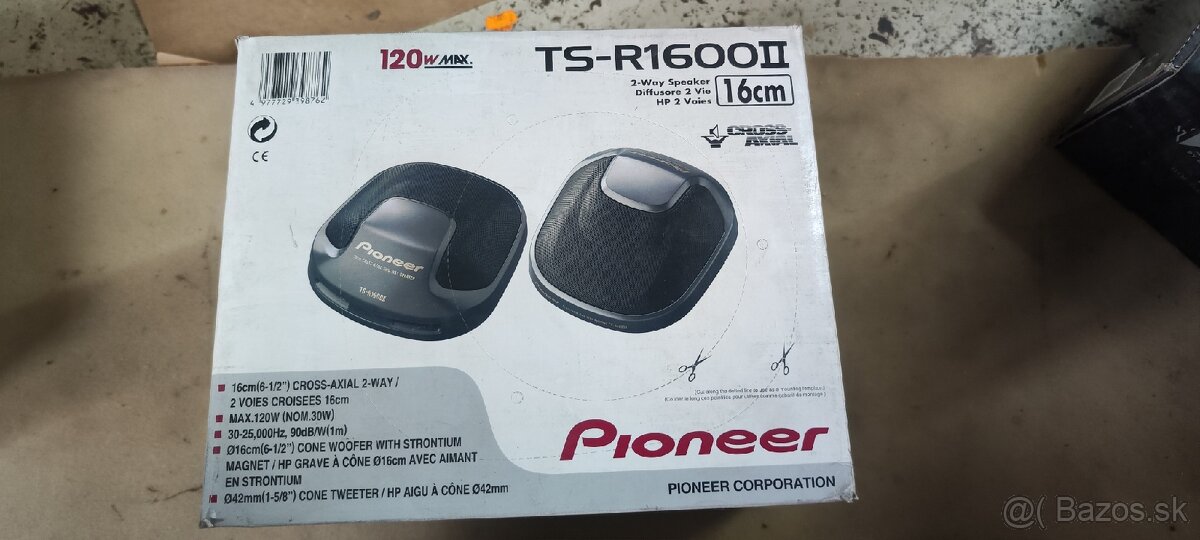 NOVÉ Reproduktory PIONEER TS-R1600II (16 cm / 2-pásmové)