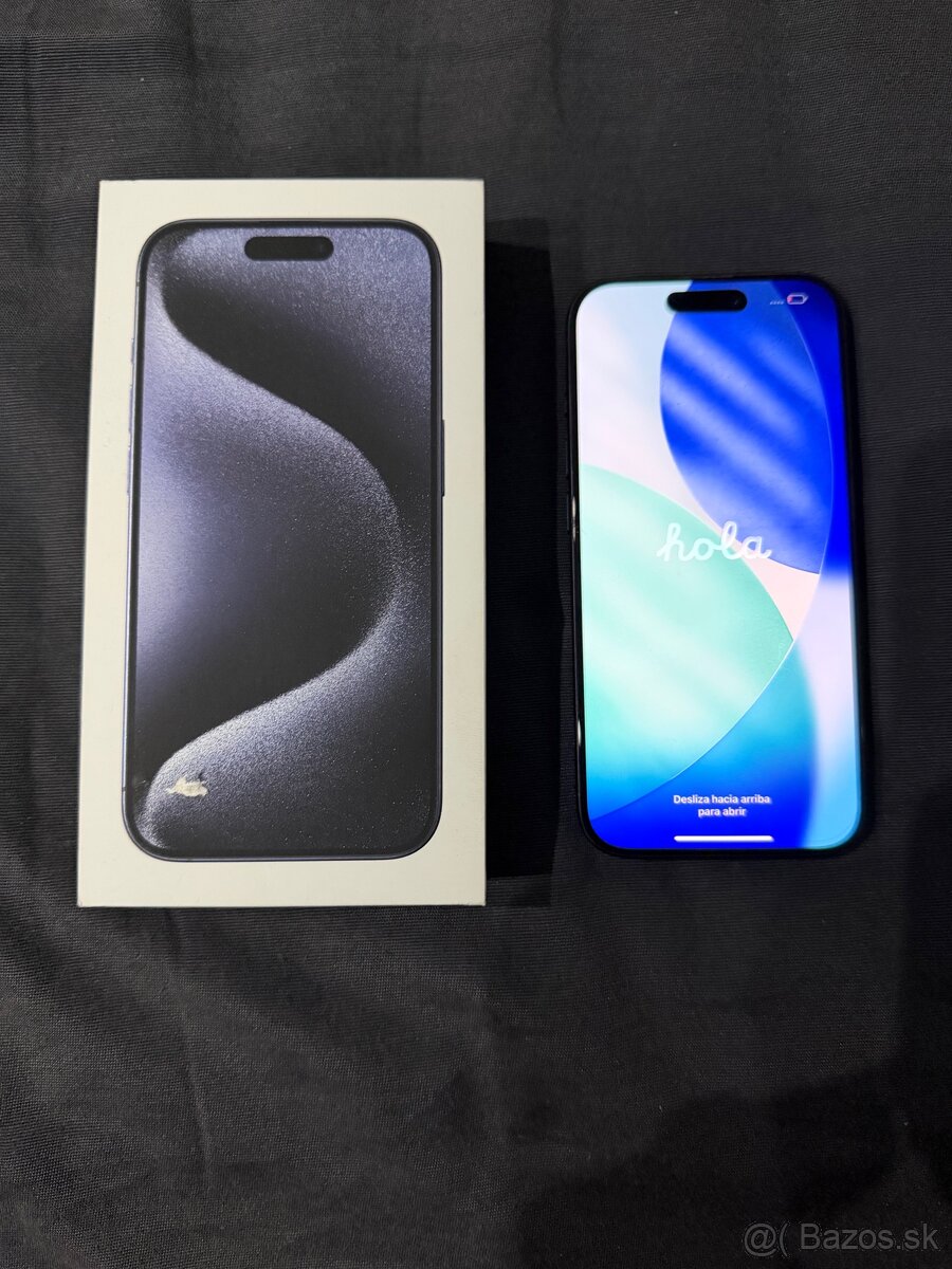 Iphone 15 pro blue titanium 256gb