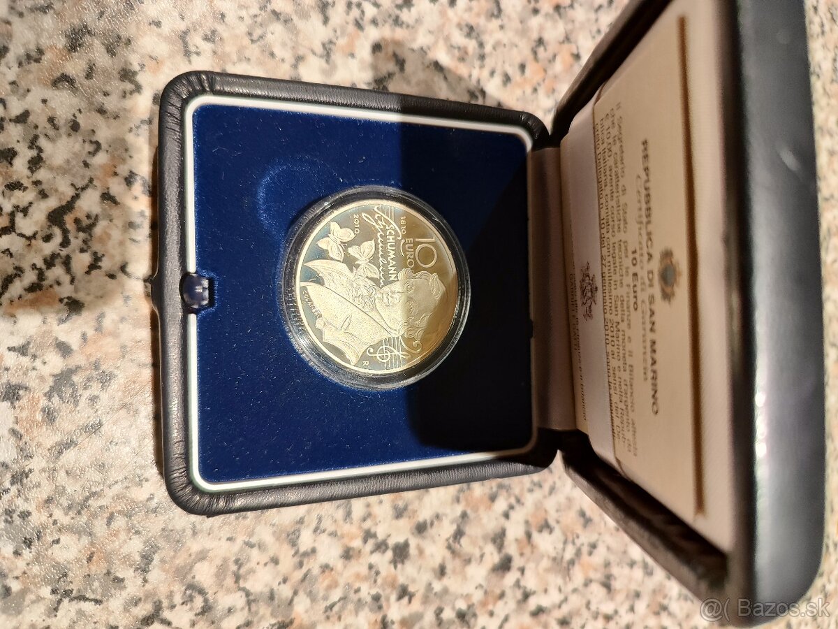 10€ SAN Marino Schumann 2010 Proof