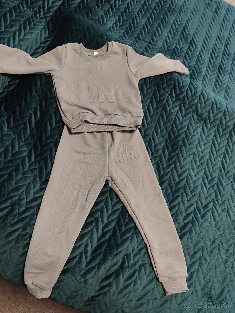 Chlapčenská béžová tepláková súprava nová king