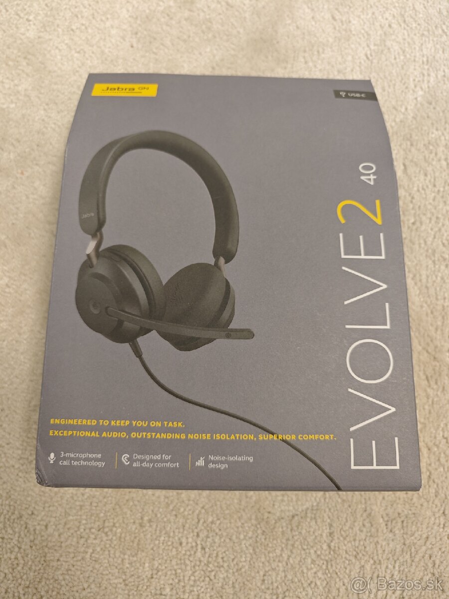 Nové / nerozbalene Jabra EVOLVE2 40 - USB-C