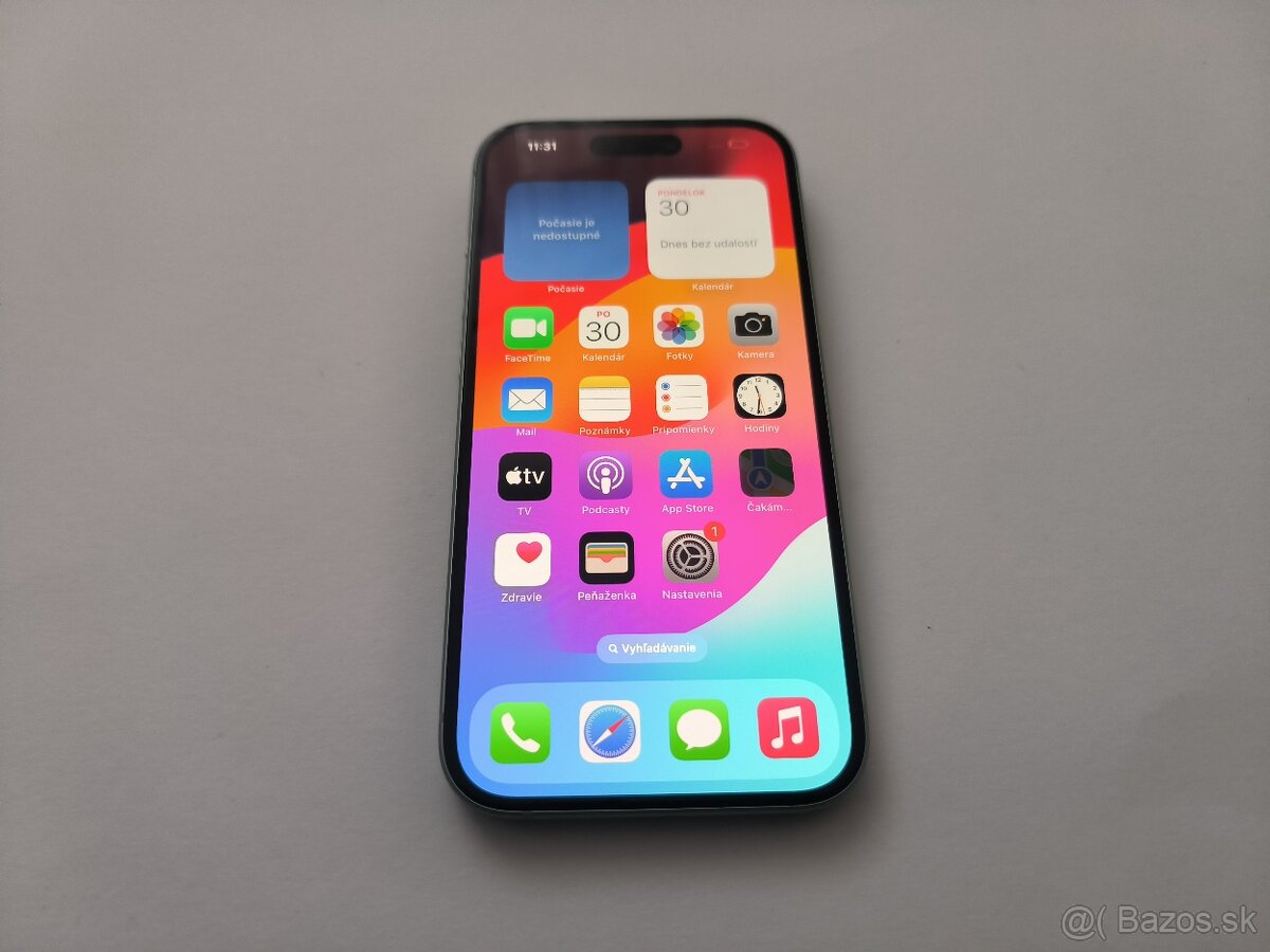 apple iphone 15 128gb Green / Batéria 100%