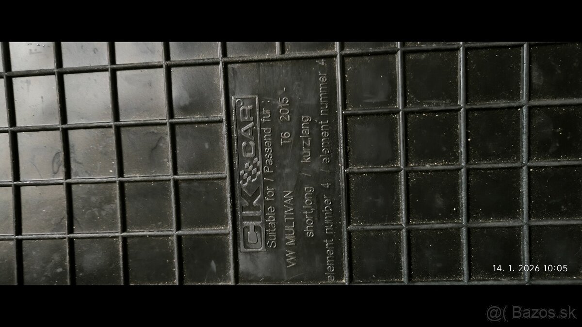 Gumené rohože WV Multivan T6