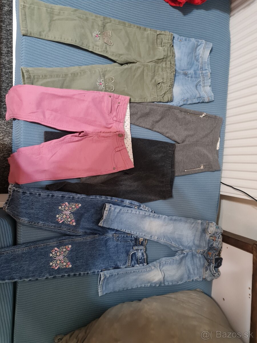 7ks dievčenských nohavíc/riflí