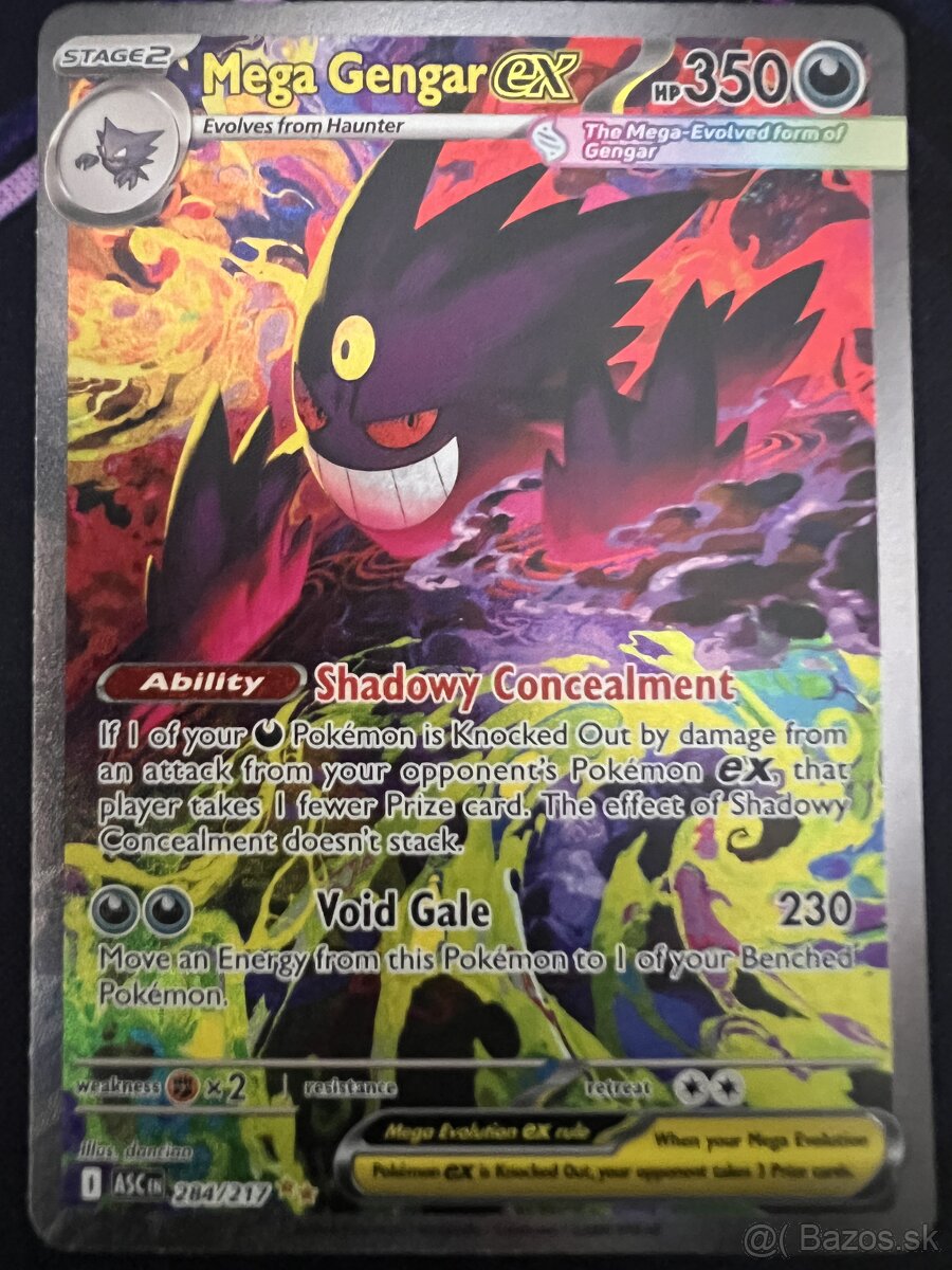 Pokémon ASC 284/217 Mega Gengar EX