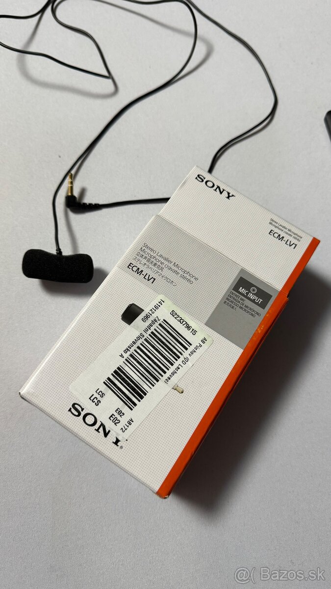 Mikrofón Sony ECM-LV1