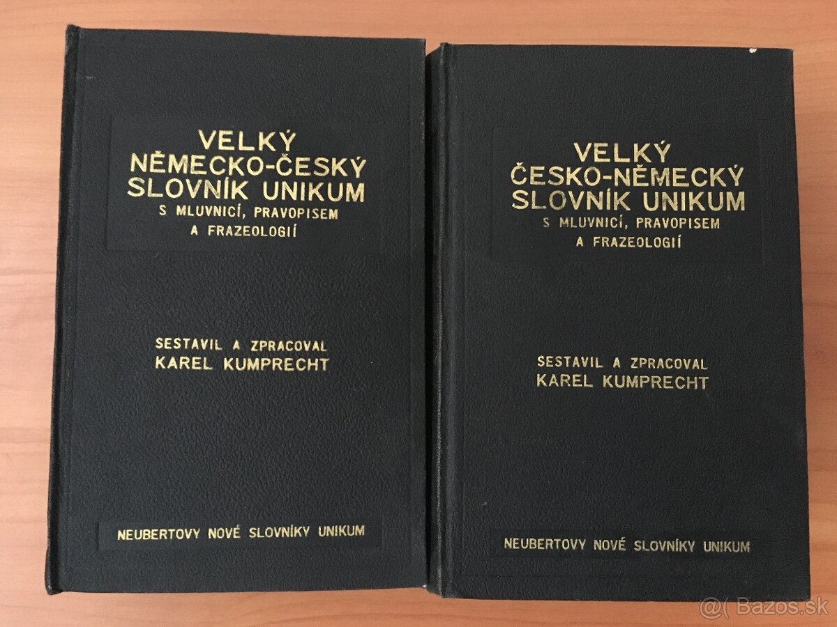 predam česko-nemecký slovník, dva diely