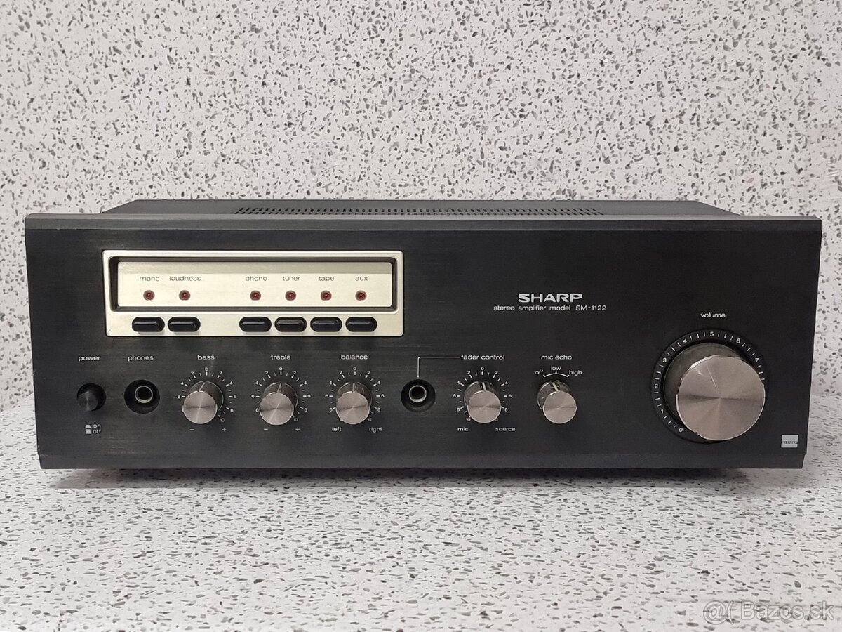 Sharp SM-1122H / STEREO AMPLIFIER / MADE IN JAPAN