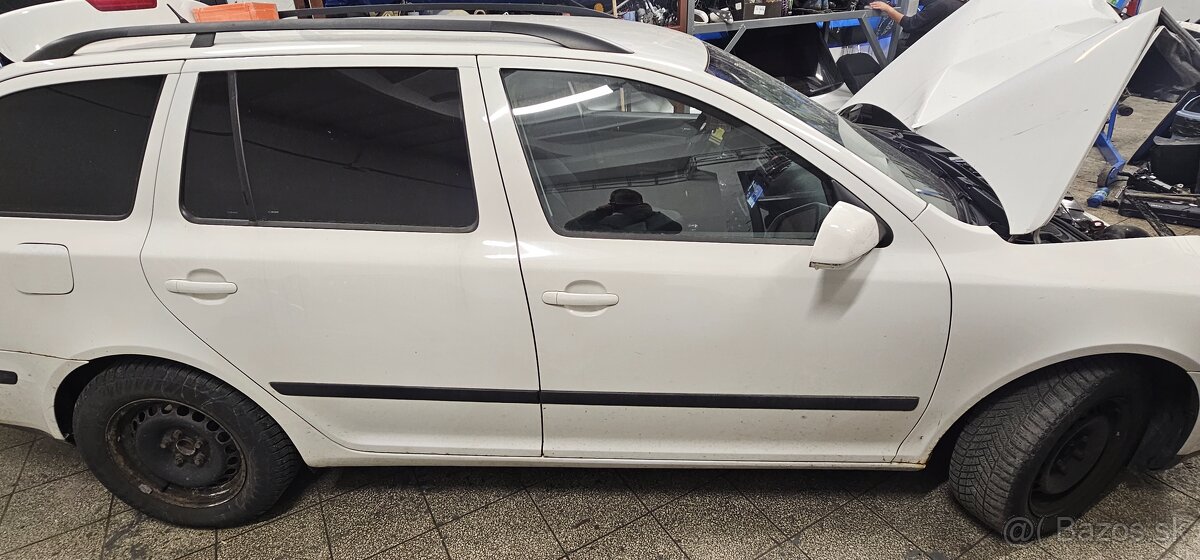Dvere octavia 2 biela farba