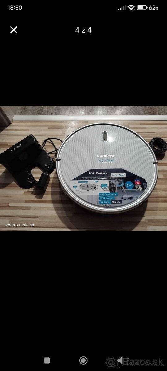 Robotický vysávač Concept VR2020