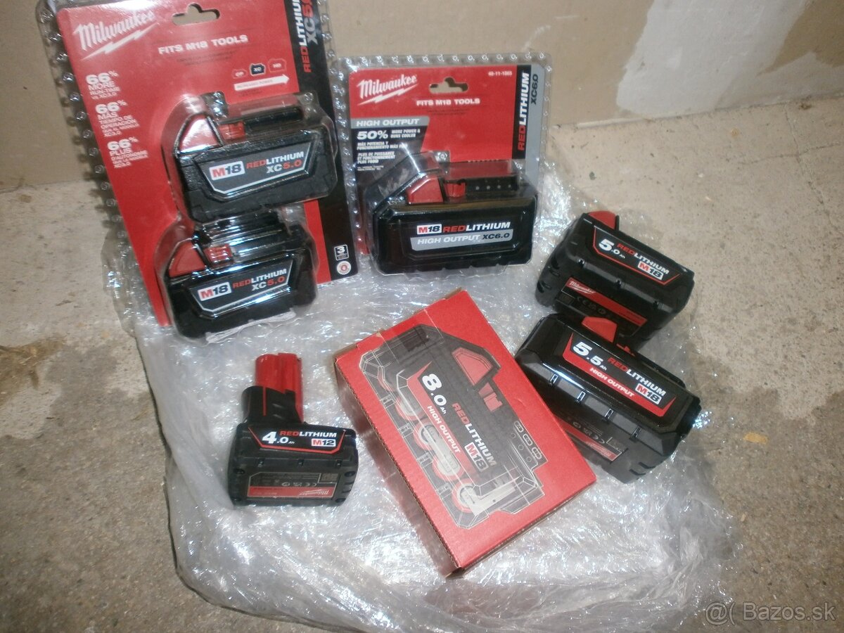 Predam baterie Milwaukee