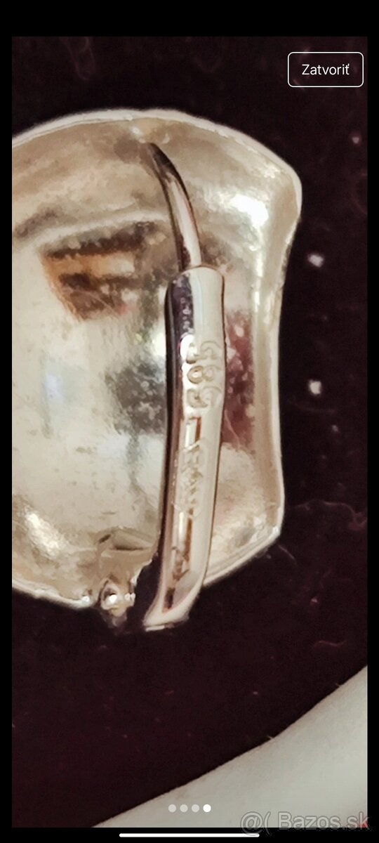 Náušnice biele zlato