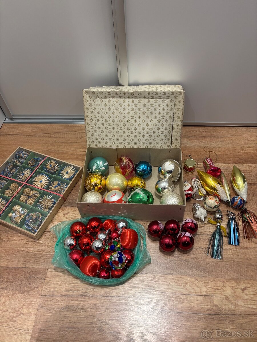 Staré retro vianocne ozdoby