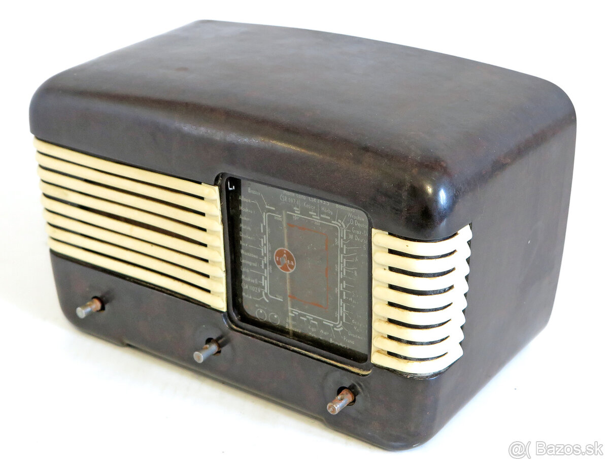 Elektrónkové bakelitové rádio Tesla Talisman 306U