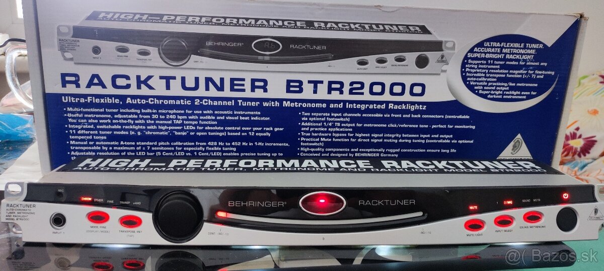 Predam rackovy tuner Behringer Racktuner BTR2000