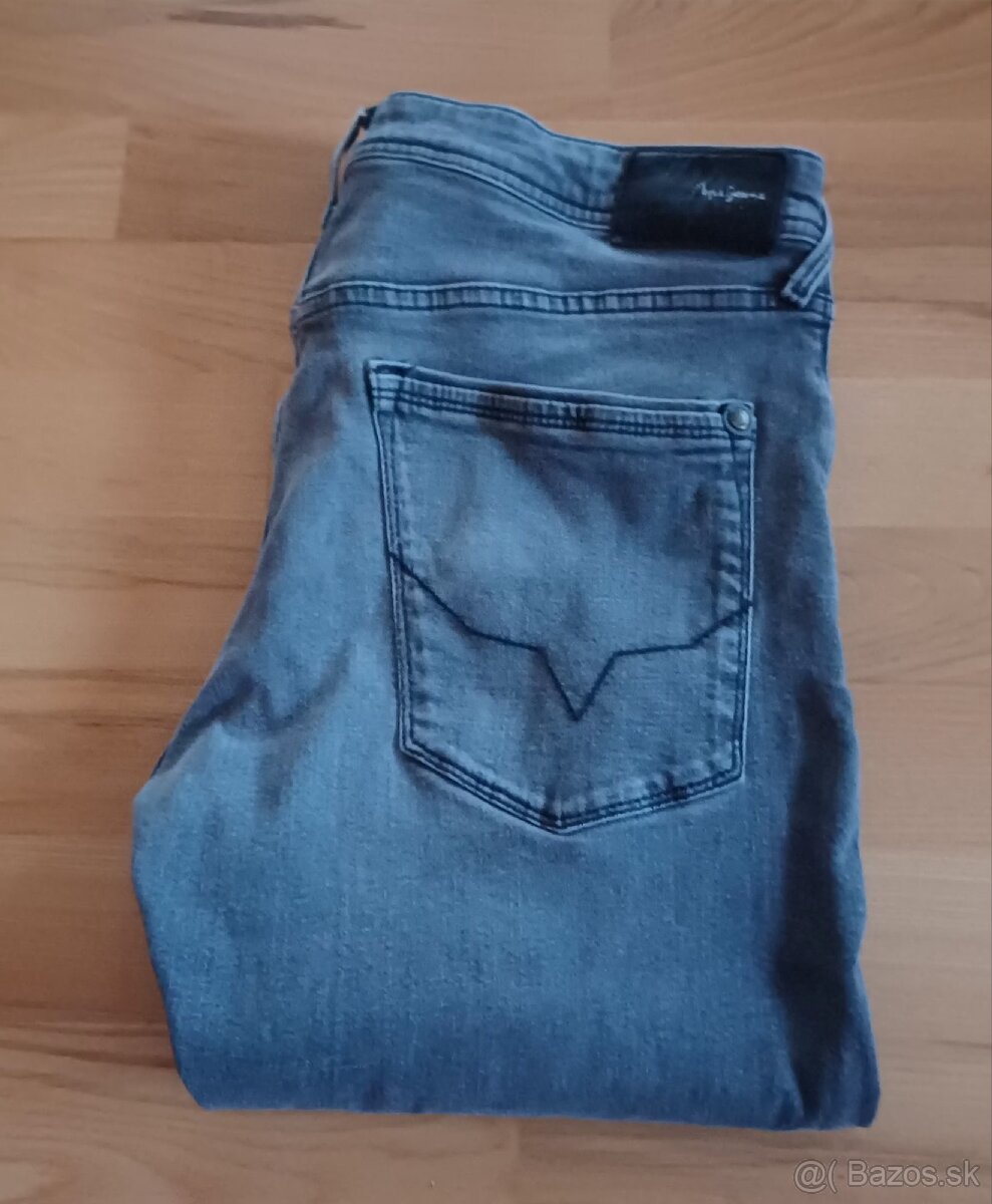 Pepe jeans šedé slim.fit