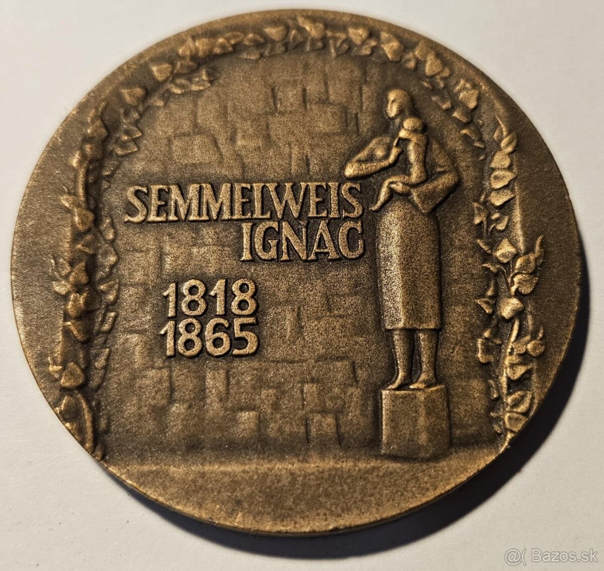 Plaketa 1974 Semmelweis Ignác