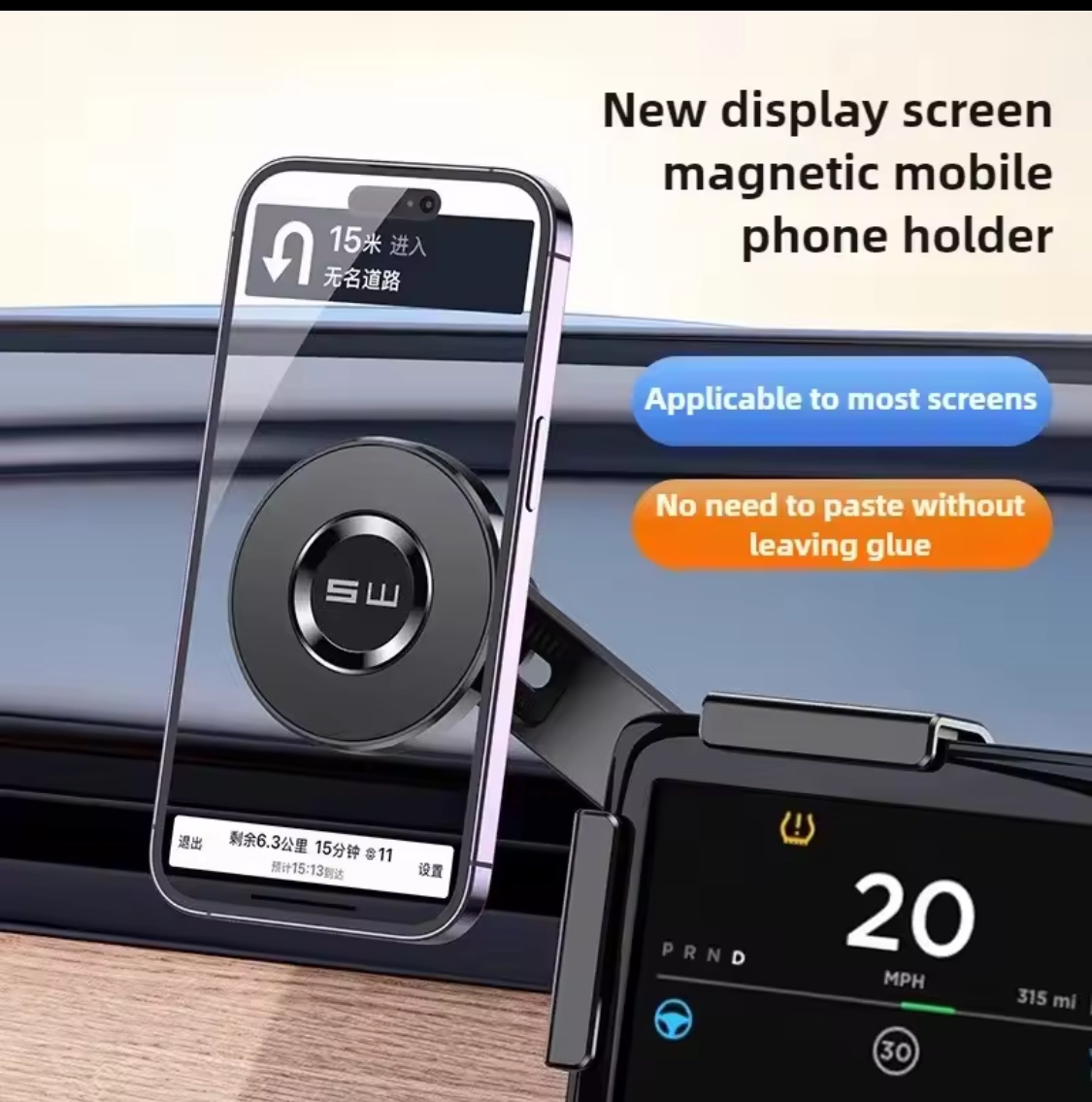 Magnetický držiak na mobil Tesla
