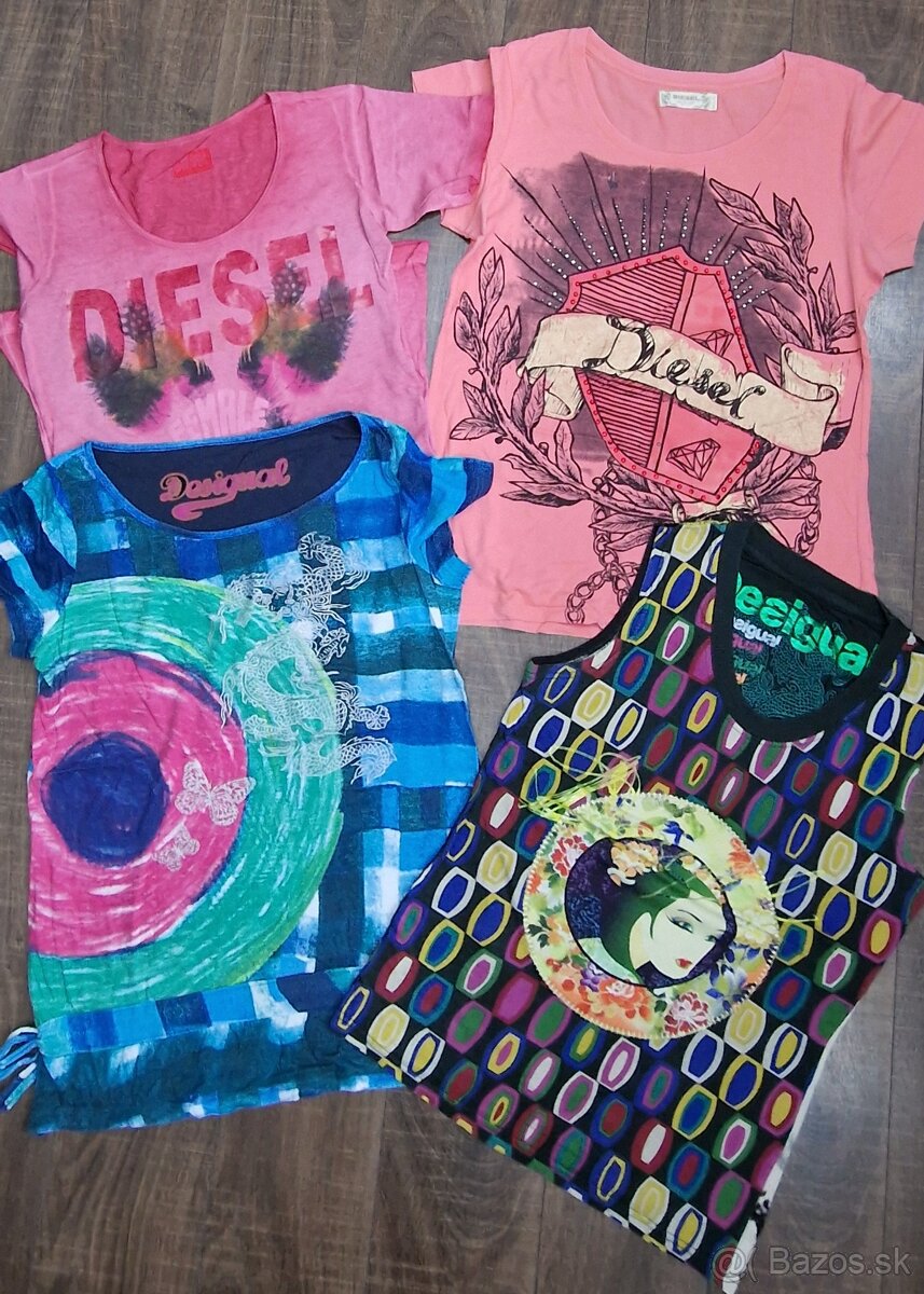 4 tricka spolu 11€ Diesel a Desigual