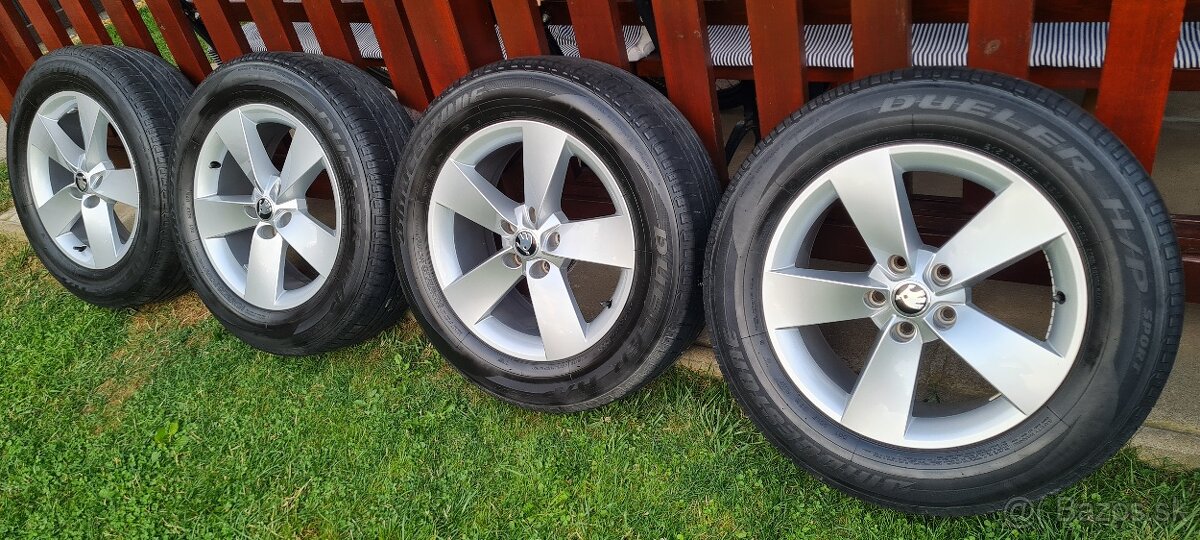 ORIGINAL DISKY SKODA 5x112 R17 + LETNE 215/65 R17