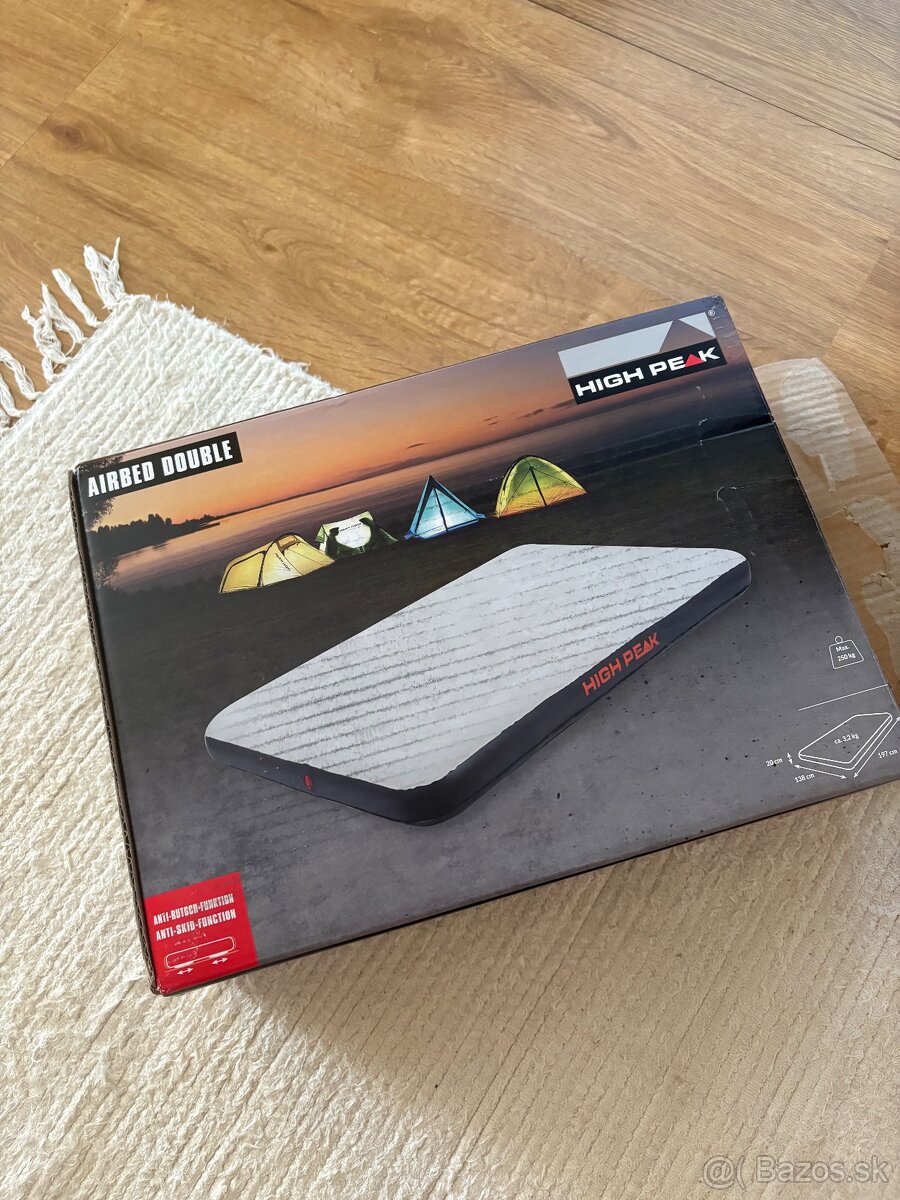 🛏️ Nafukovací matrac HIGH PEAK – Airbed Double (dvojlôžko)