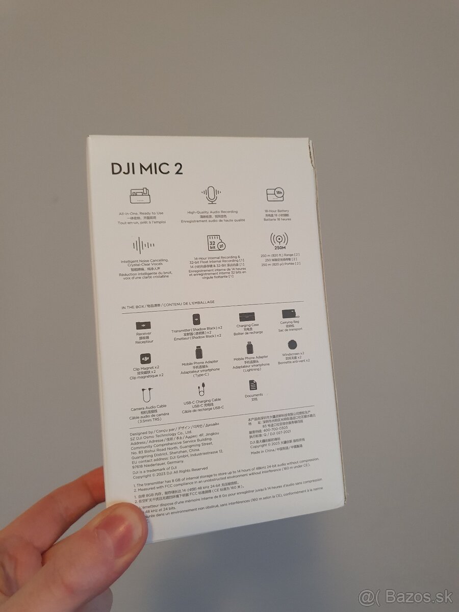 DJI Mic 2 balenie 2+1