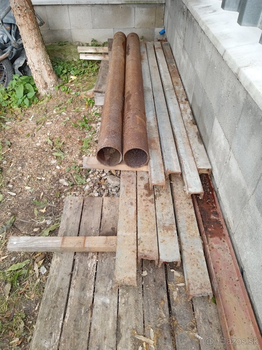 Oceľ U,l a rúry oceľové.