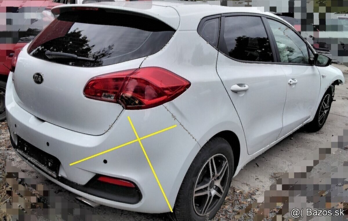 KIA CEED 1.4 2013 predám DVERE, HLAVA MOTORA G4FA, kluka, pi