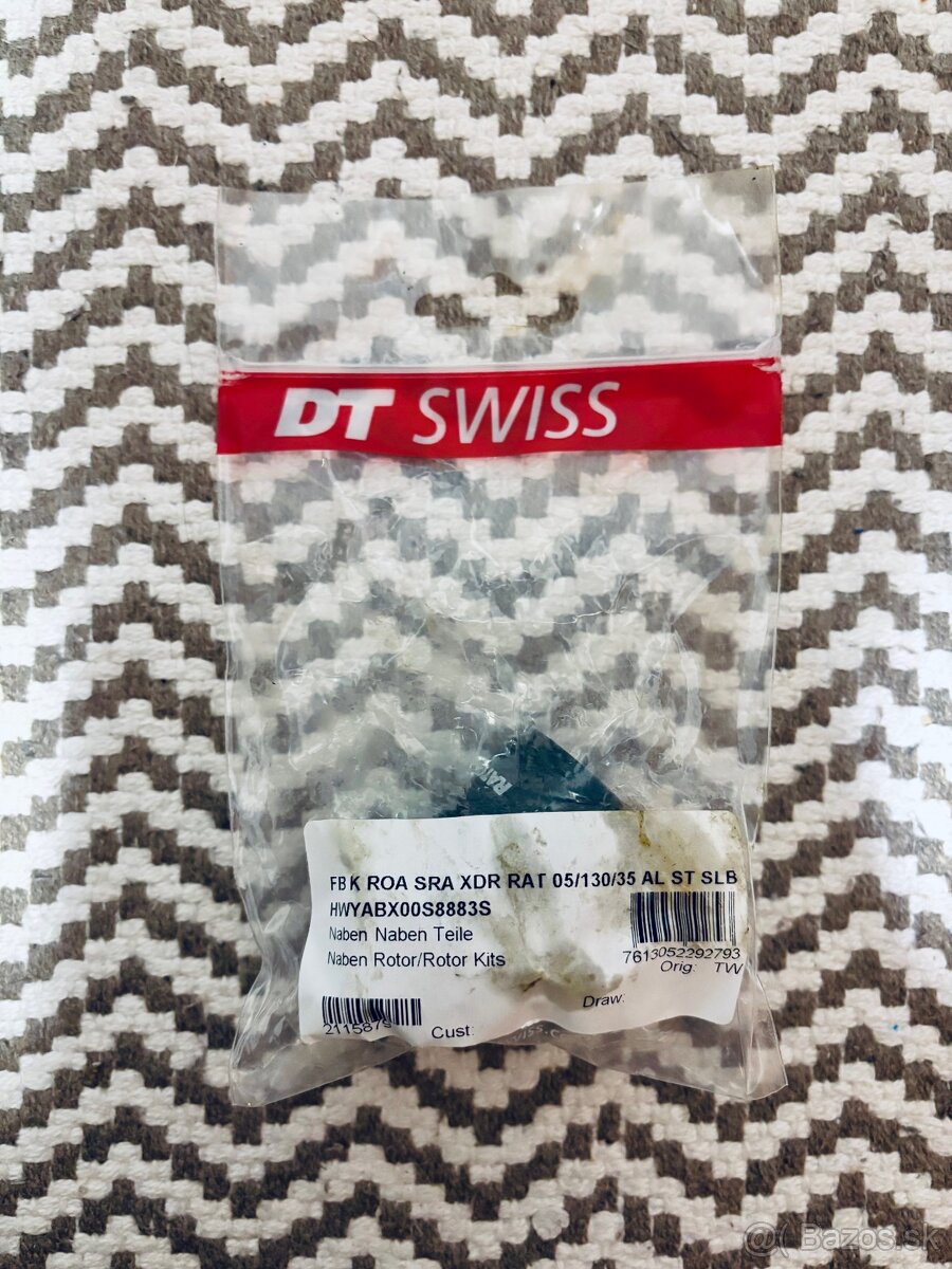 Orech DT Swiss Ratchet Sram XDR Road orech + QR koncovka 130