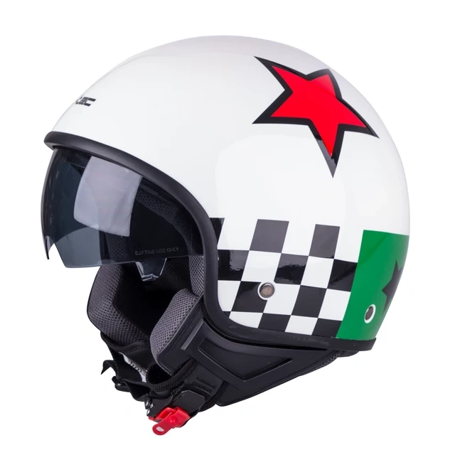 Helma na skúter W-Tec, biela, veľkosť XL (61cm)