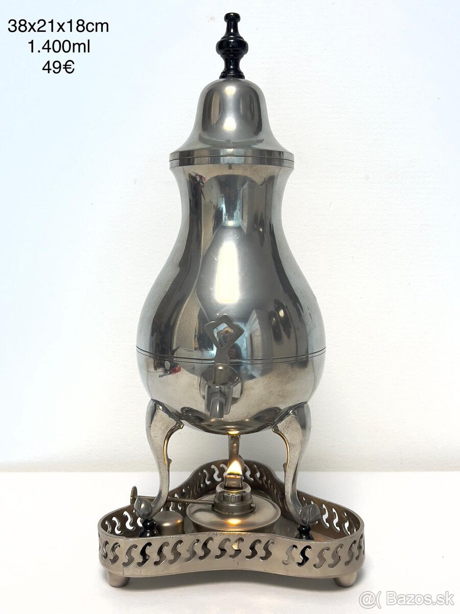 Starožitny strieborný samovar