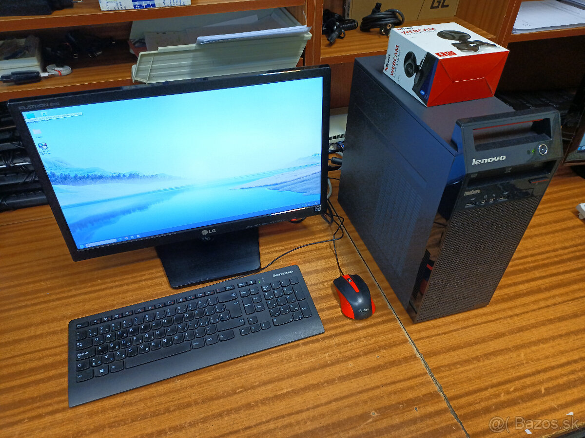 PC Lenovo ThinkCentre + LCD monitor LG
