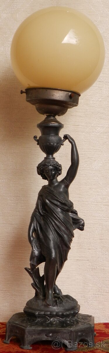 Stolná lampa v secesnom štýle 2. pol. 19 stor.